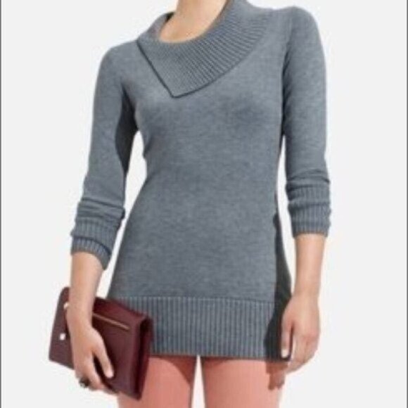 NWT The Limited Split Cowl Neck Tunic Sweater - Picture 3 of 3